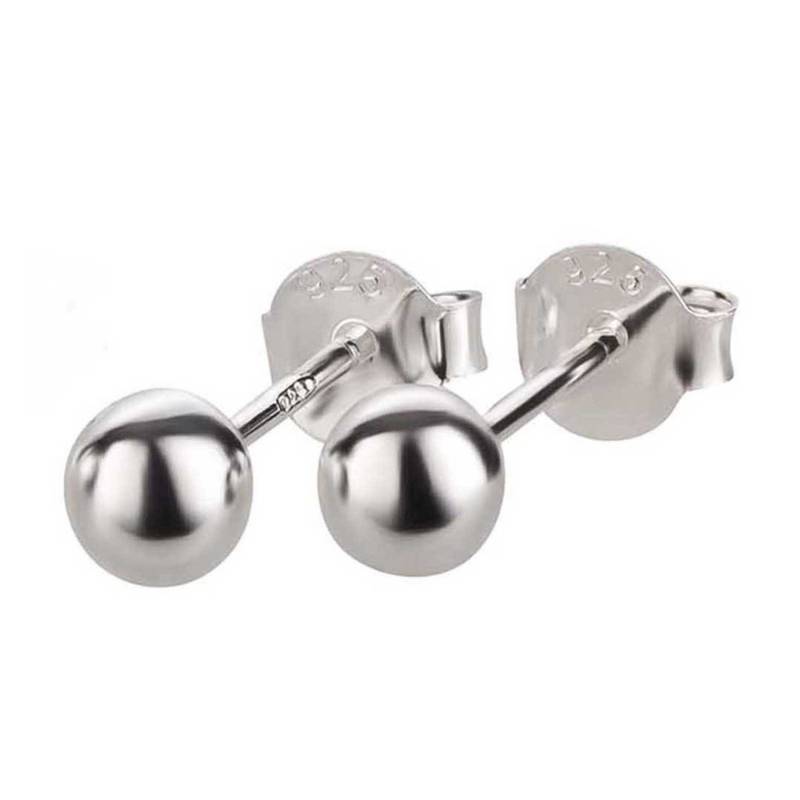 schmuck23 Paar Ohrstecker Ohrringe Silberkugel 925 Silber, Damen Mädchen Geschenk echte Silberohrringe von schmuck23