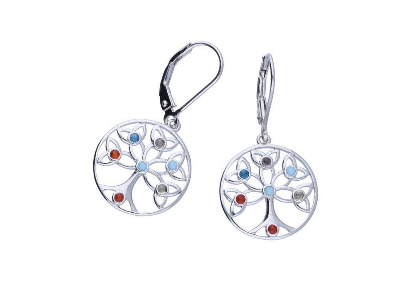 schmuck23 Paar Ohrstecker Ohrringe Traumfänger Zirkonia 925 Silber, Geschenk echte Silberohrringe von schmuck23