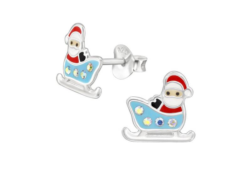 schmuck23 Paar Ohrstecker Ohrringe Weihnachten Nikolaus Schiltten 925 Silber von schmuck23
