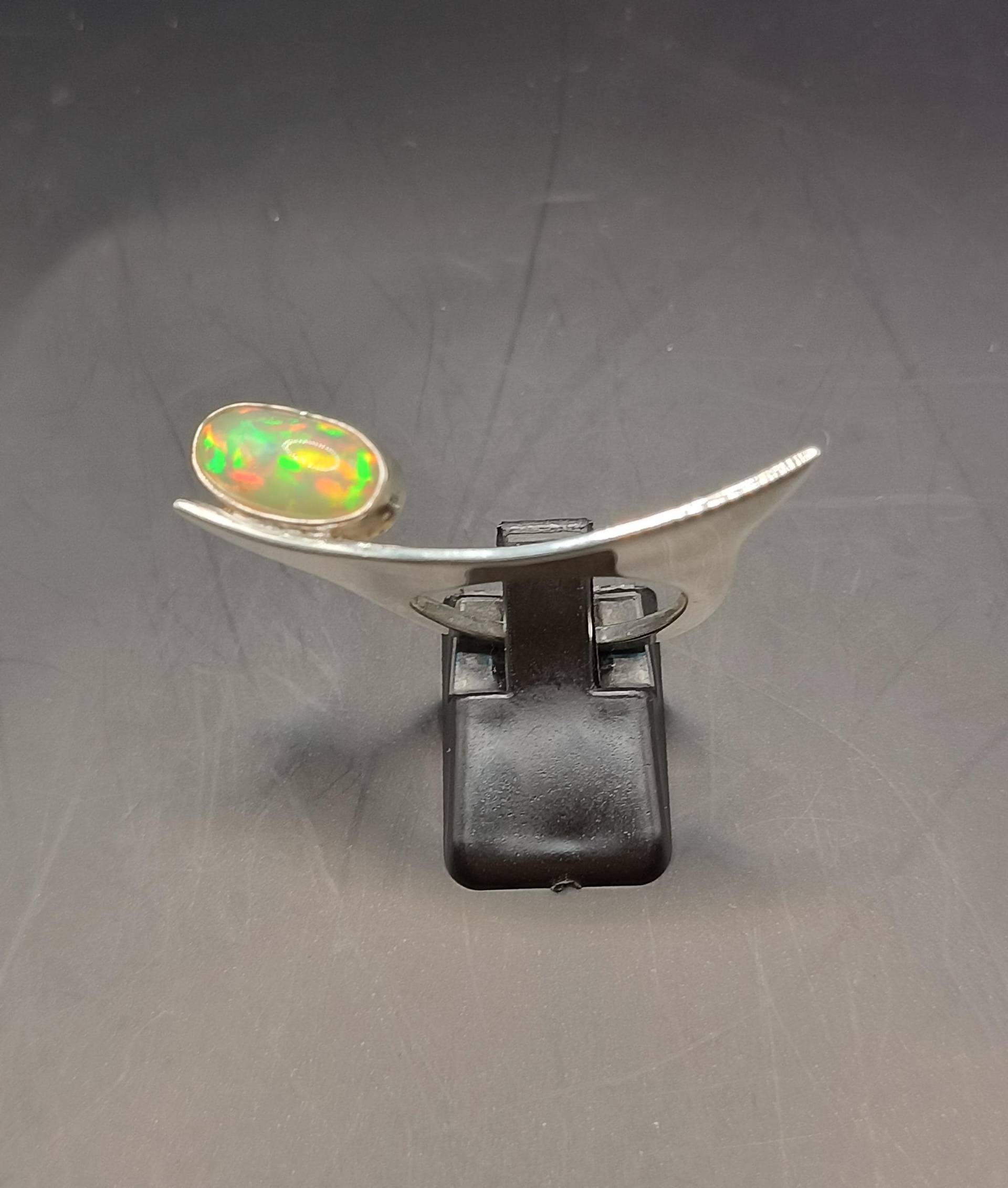 Designer Ring Opal Namibia in 925Er Sterlingsilber Handarbeit Einzelstück von schmuckbewusst