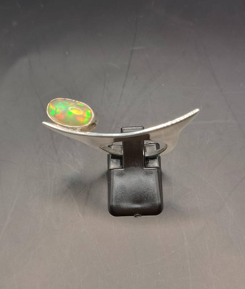 Designer Ring Opal Namibia in 925Er Sterlingsilber Handarbeit Einzelstück von schmuckbewusst