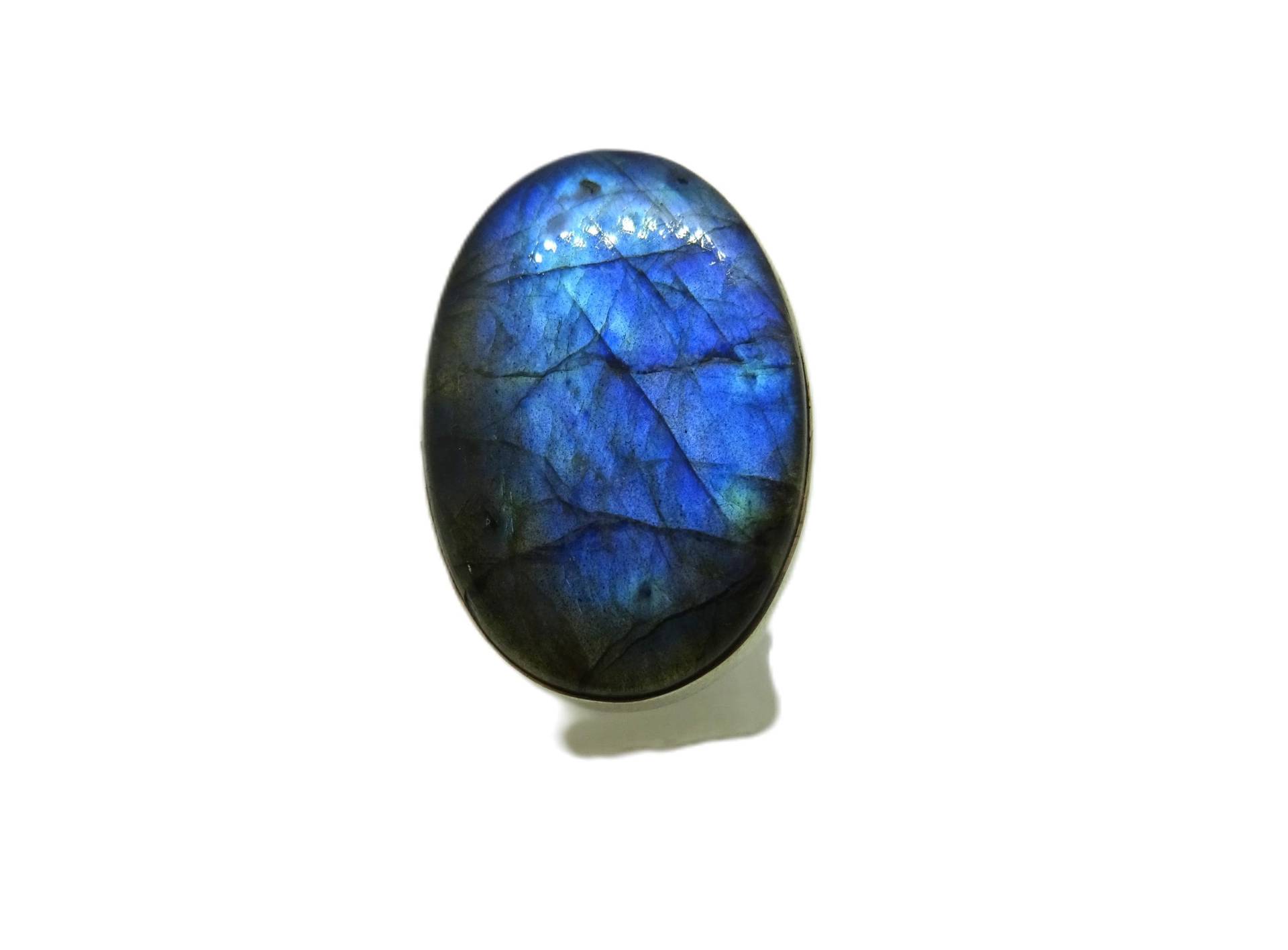 Statementring Labradorit in 925Er Sterlingsilber von schmuckbewusst