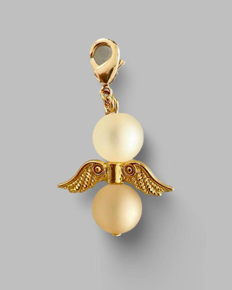 Schutzengel Anhänger I Geschenk Zur Taufe, Geburt, Kommunion, Engel Schlüsselanhänger, Glücksbringer Handgemacht von schmuckdesignBC