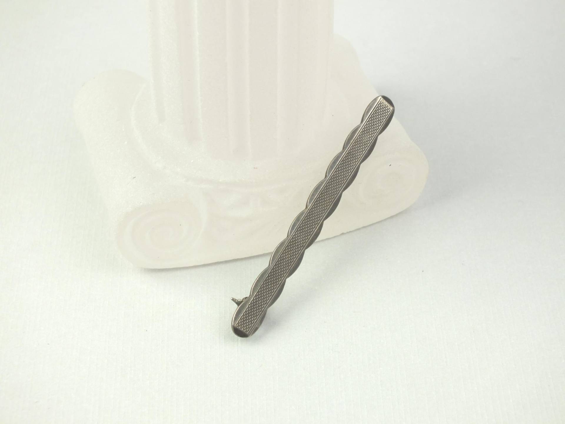 Antike 835Er Echt Silber Brosche - Vintage Art Deco Stabbrosche Schmale Schmuck Anstecknadel Geschenk Für Sie Ihn von schmuckesBerlin