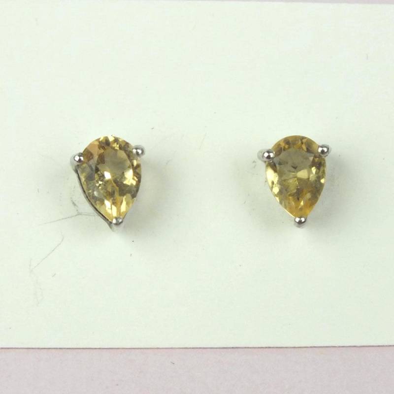 Kleine Vintage 925 Sterlingsilber Damen Ohrringe Mit Hellem Kristall, Tropfen Echt Schmuck Ohrstecker von schmuckesBerlin