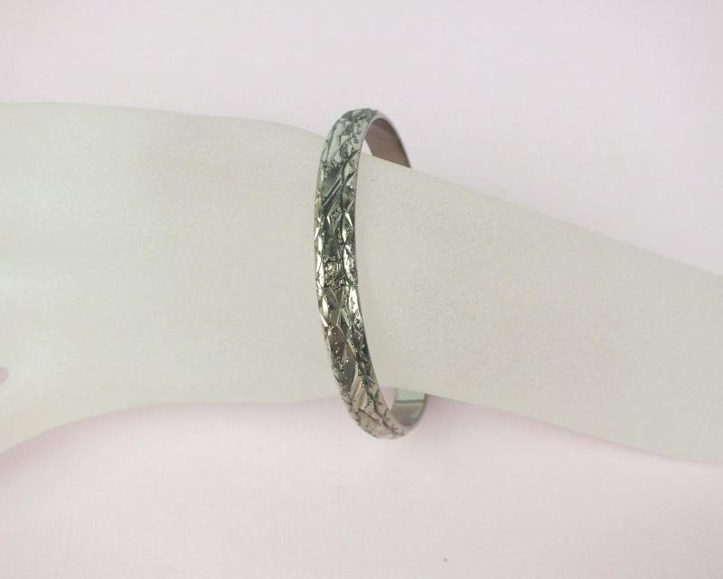 Vintage 925Er Sterlingsilber Damen Armreif - Klapparmreifen Echt Schmuck Retro von schmuckesBerlin