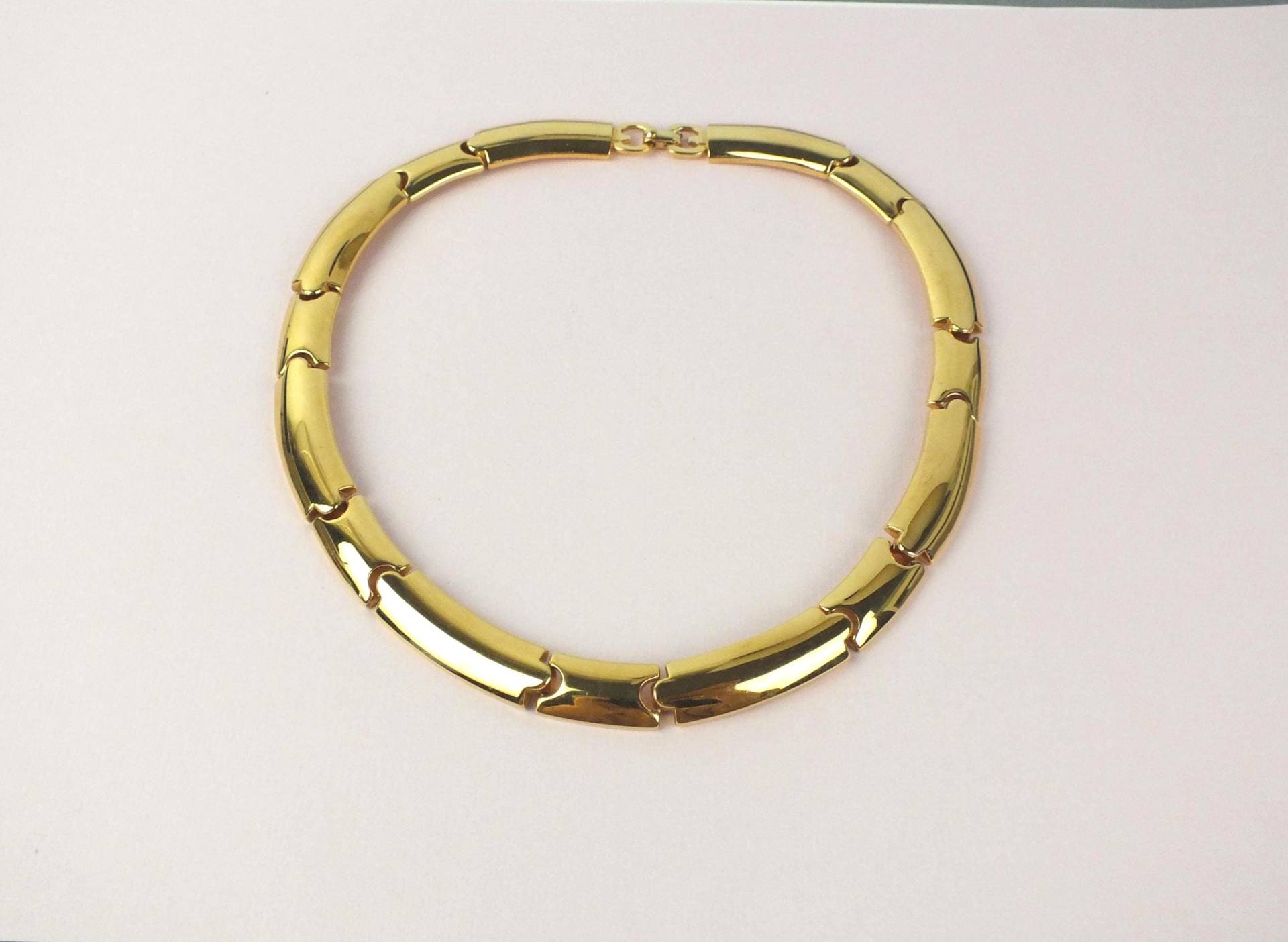 Vintage Grosse' | Für Dior Damen Collier Vergoldetes Metall - Marken Modeschmuck Halskette von schmuckesBerlin