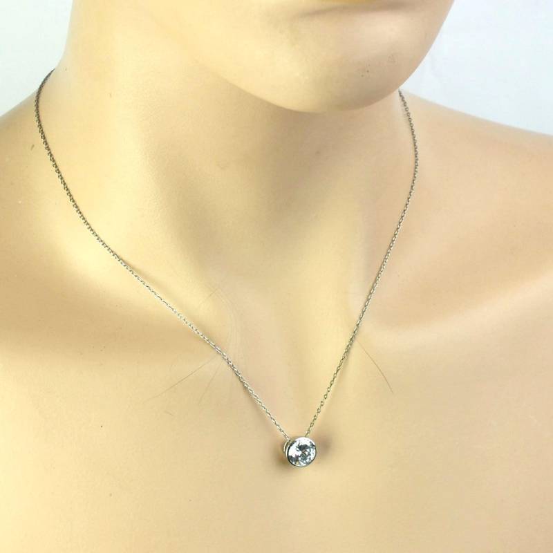 Vintage Halskette Damen 925 Sterling Silber | Friedrich Binder Schmuckstein Anhänger Echt Schmuck von schmuckesBerlin