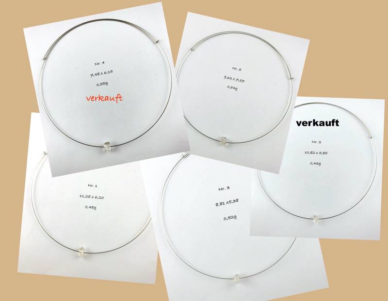 Herkimer Diamant Bergkristall Doppelender Urwasser Echte Edelsteine Esotherik Glücksbringer Drahtreifen Verschluß Abbau Bergwerk Handarbeit von schmuckfrieda