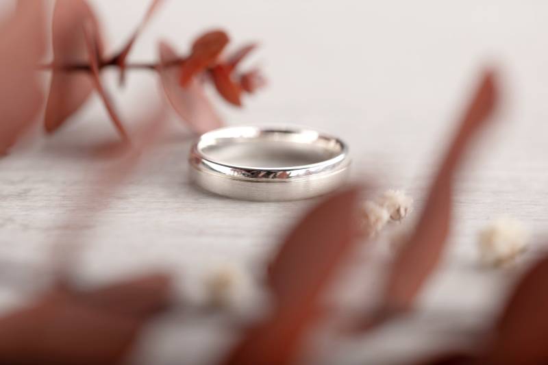 Silberring "Contrast', Trauringe, Verlobungsring, Partnerringe, Beisteckring, Vorsteckring, Stapelbar von schmuckgestalterei