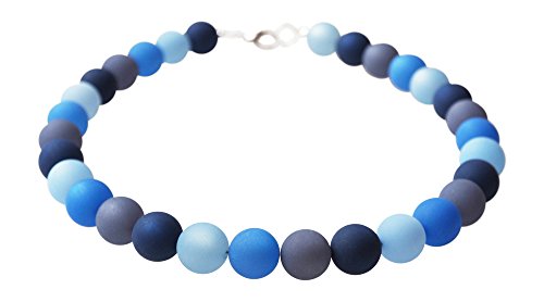 Polariskette blau handgefertigt Kette Blautöne Polarisschmuck (42 Zentimeter) von schmuckmanufaktur koenigsblau