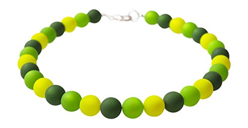 Polariskette grün handgefertigt Kette Grüntöne Polarisschmuck (51 Zentimeter) von schmuckmanufaktur koenigsblau