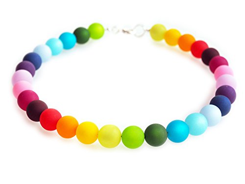 schmuckmanufaktur koenigsblau Polariskette Regenbogen Kette bunt Polaris neu & handgefertigt Polarisschmuck (45 Zentimeter) von schmuckmanufaktur koenigsblau