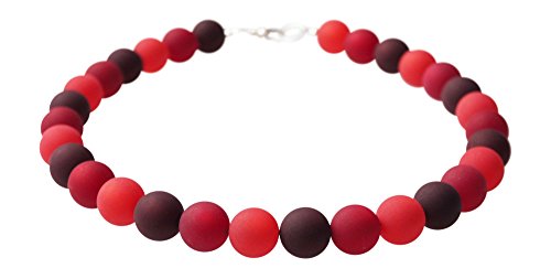 schmuckmanufaktur koenigsblau Polariskette rot handgefertigt Kette Damen Rottöne Polarisschmuck (42 Zentimeter) von schmuckmanufaktur koenigsblau