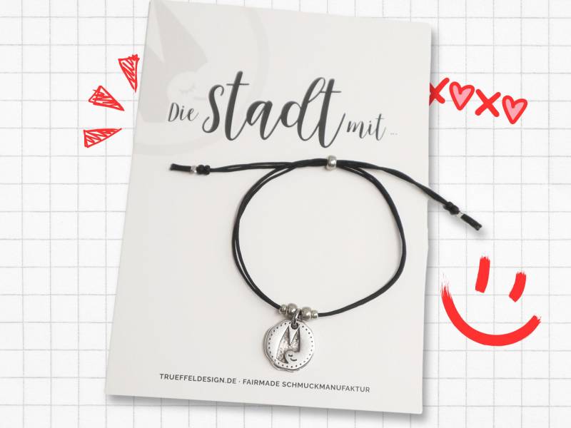 Köln Armband - Ein Stück Heimat Mit Kölner Dom Für Karnevalisten Und Weggezogene, Handgemachter Schmuck Echte Jecken von schmuckopkoelsch