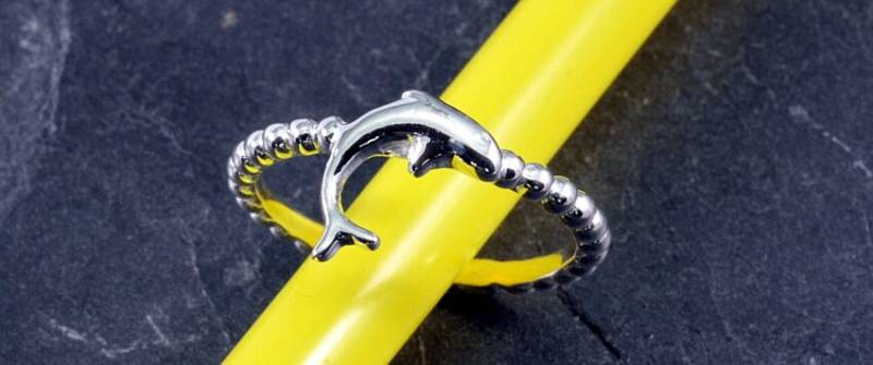 Delfin, Ring in 925 Sterling Silber von schmuckplantage