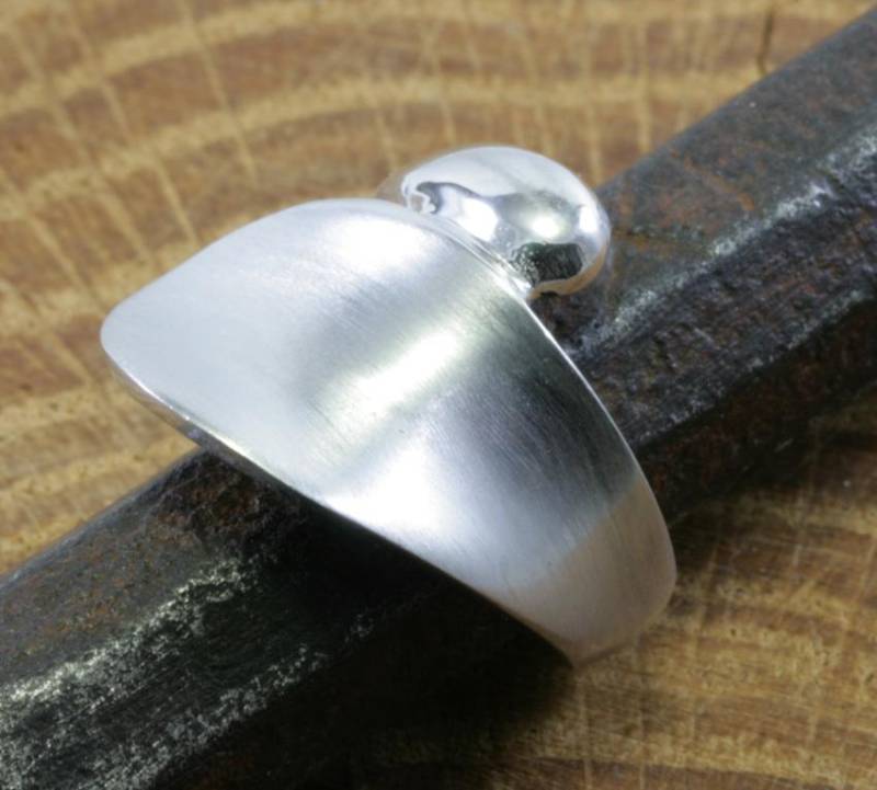 Massiver Silberring, 925 Sterling Silber von schmuckplantage