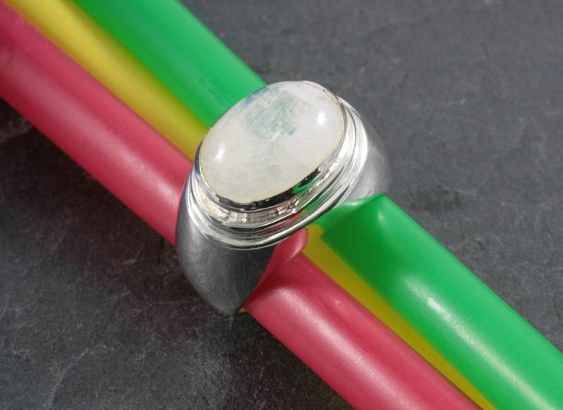 Mondstein Und Silber, Ring von schmuckplantage