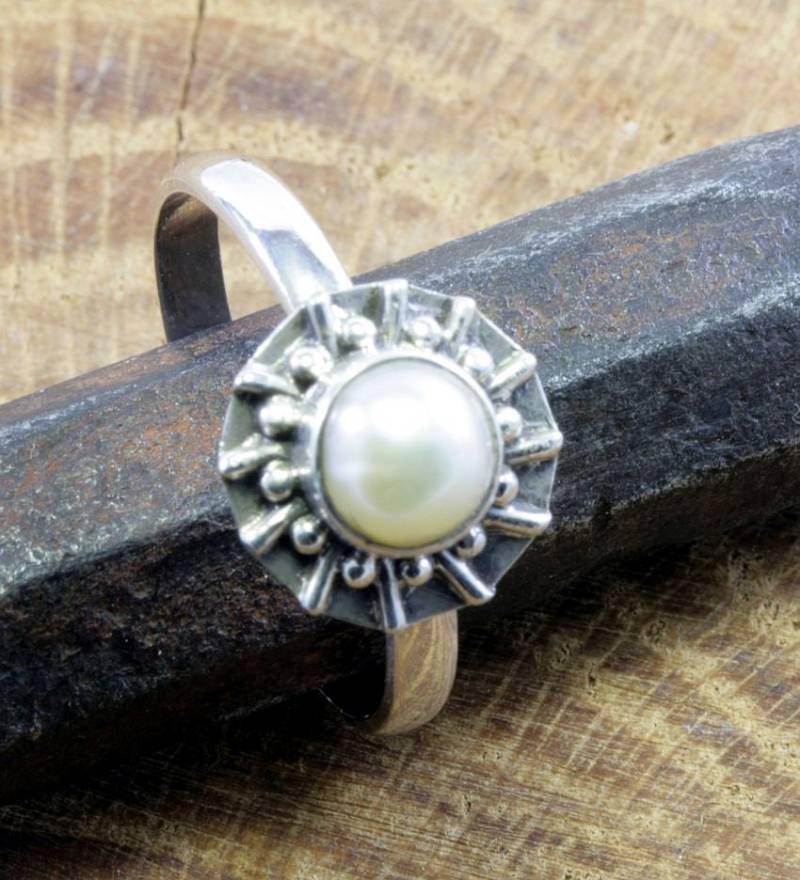 Perle Und Silber - Ring von schmuckplantage