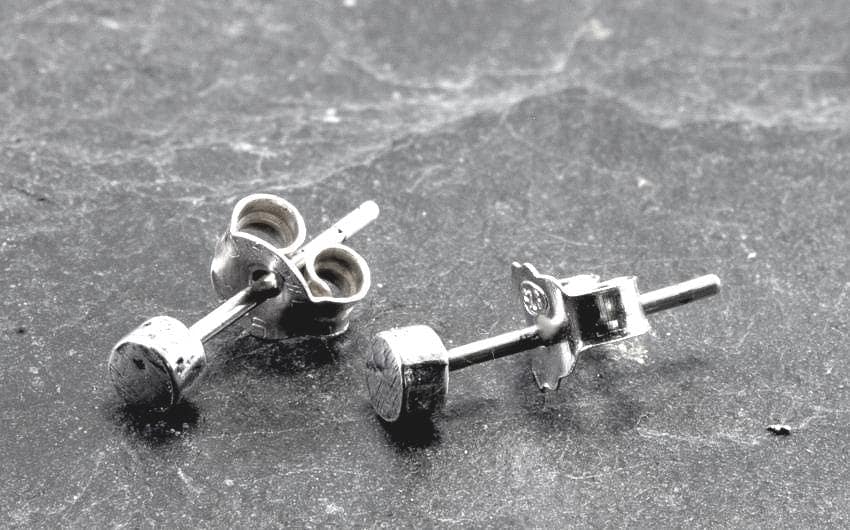 Punkt, Ohrstecker, 925 Sterling Silber von schmuckplantage