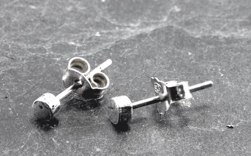 Punkt, Ohrstecker, 925 Sterling Silber von schmuckplantage