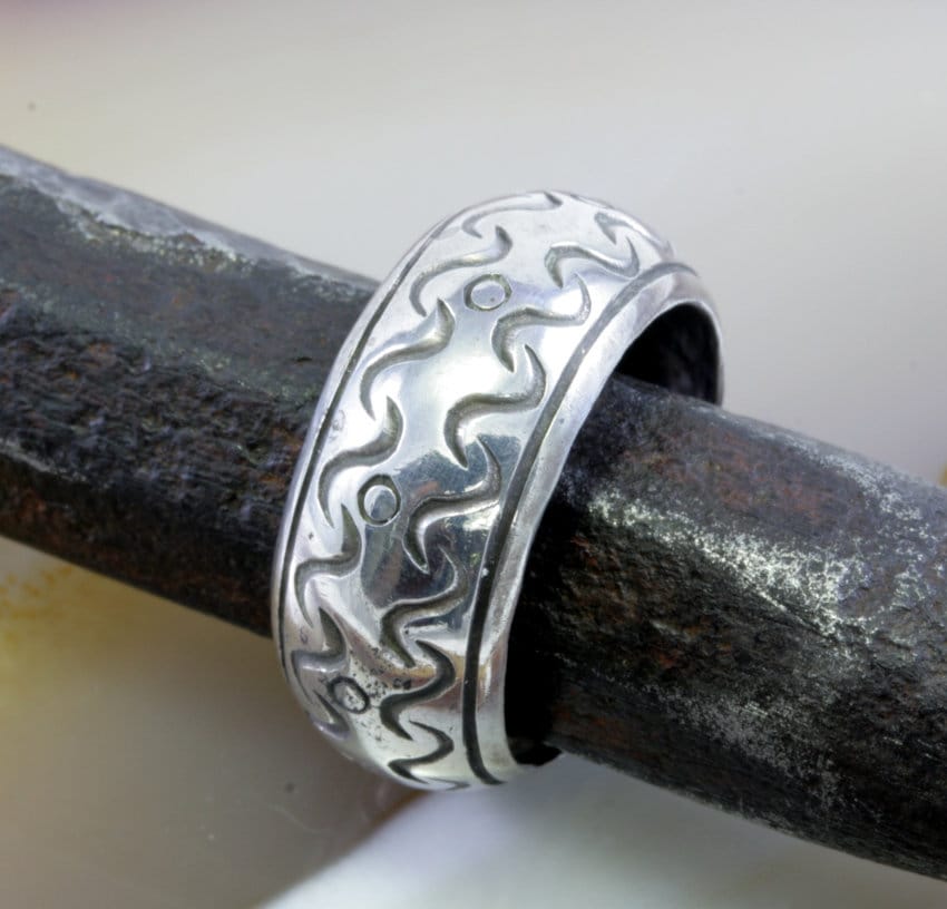 Ring Mit Wellen, Silber von schmuckplantage