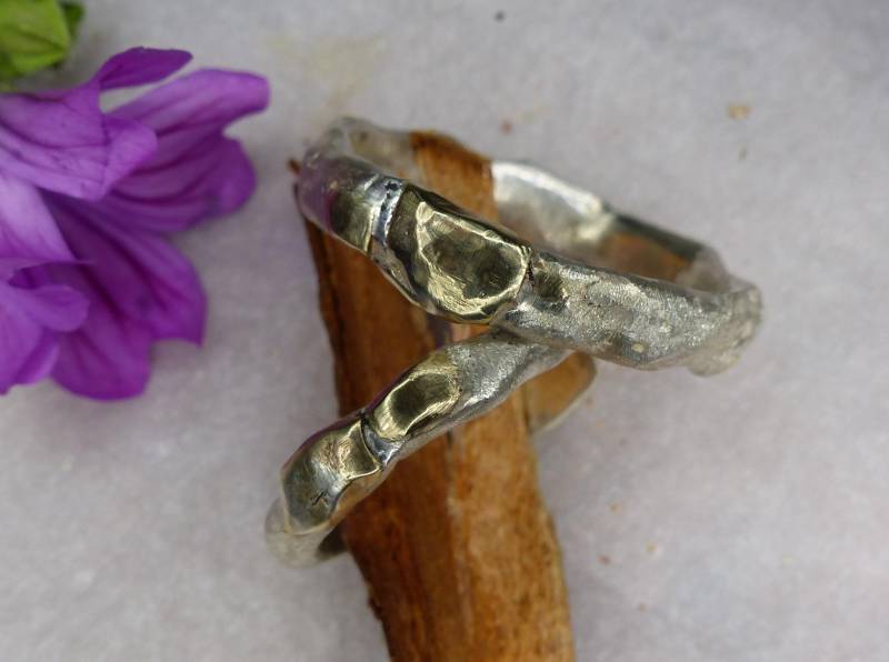 Eheringe Trauringe "stormy' - 1415 von schmuckspektakel