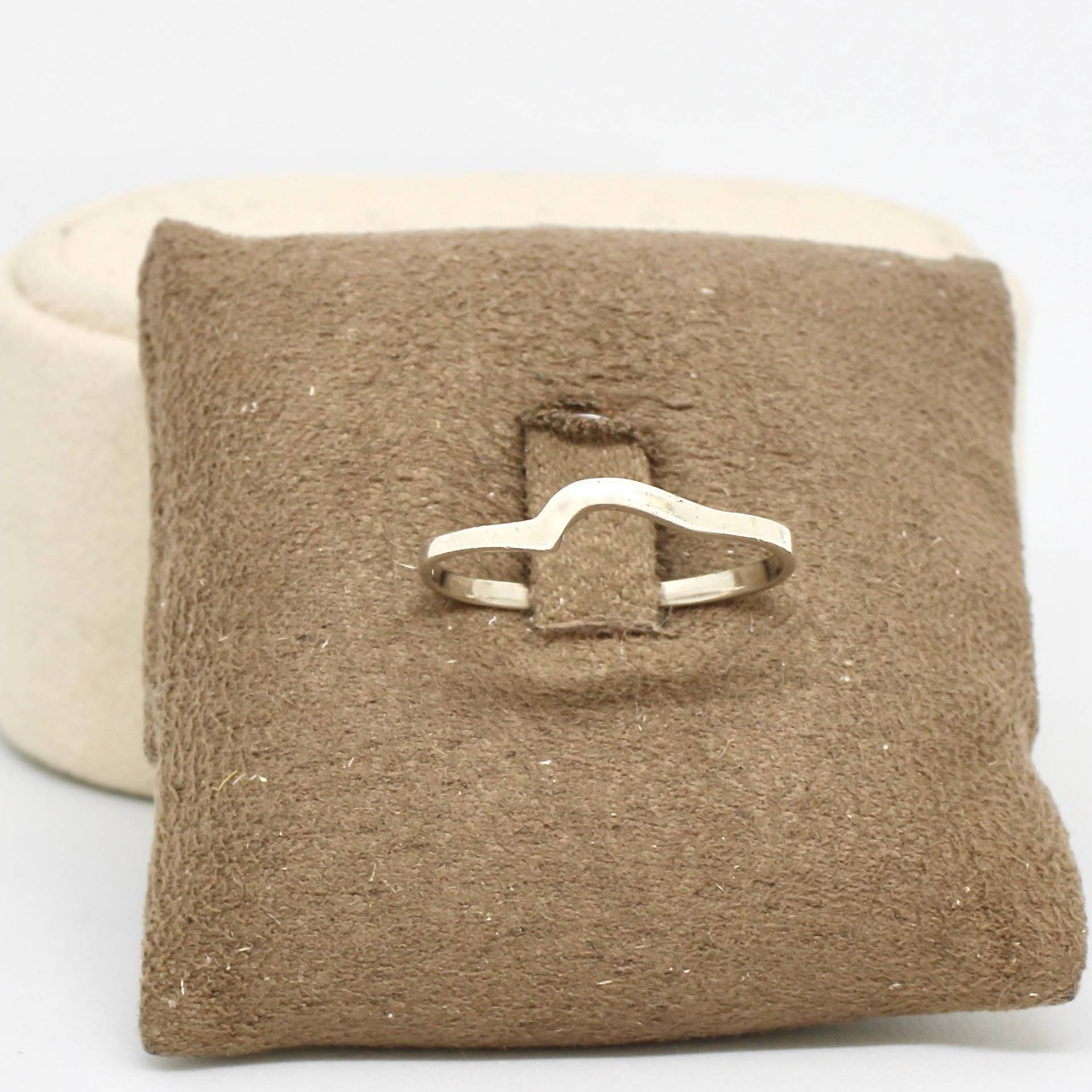 Schmaler Ring Gewölbt 925 Silber Vintage Fingerschmuck Stapelring Ringgröße 58 von schmuckvintage2020