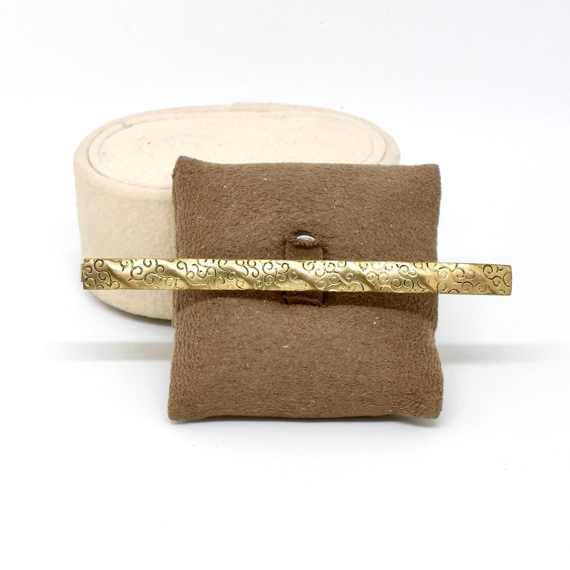 Vintage Brosche Gold Farbe Anstecknadel Lang Gewölbt 50Er Jahre Für Frau Damenbrosche von schmuckvintage2020