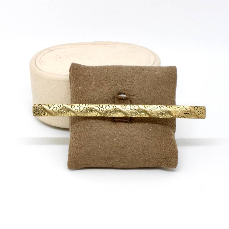 Vintage Brosche Gold Farbe Anstecknadel Lang Gewölbt 50Er Jahre Für Frau Damenbrosche von schmuckvintage2020