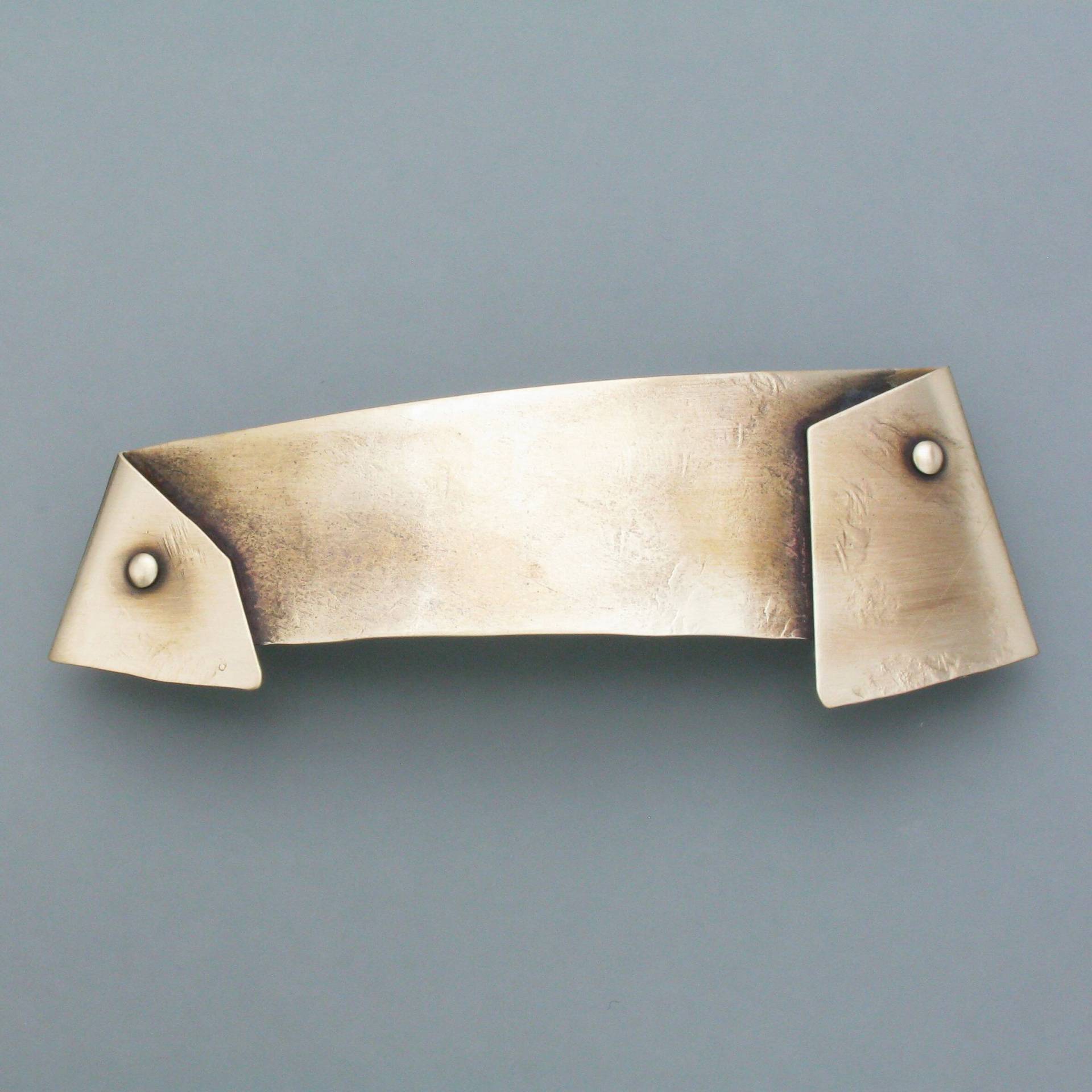 Gefaltete Haarspange Goldfarben Gefaltete Haarspange Goldfarben von schmuckwerkshop