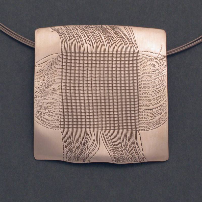 Großer Silberanhänger Teppich von schmuckwerkshop