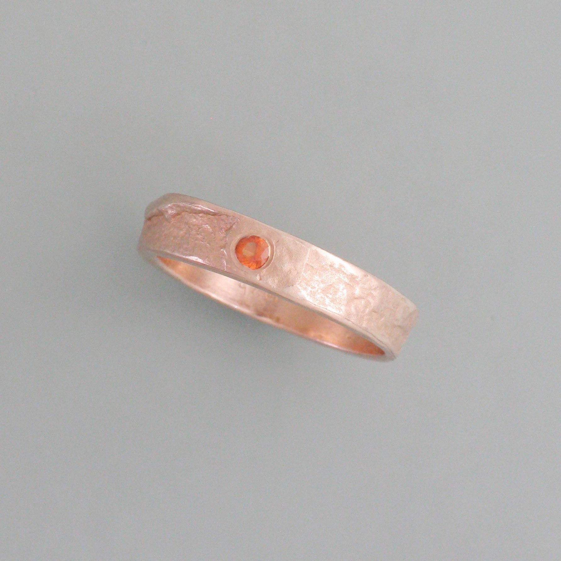 Gussring 3, 5 Mm in Roségold von schmuckwerkshop