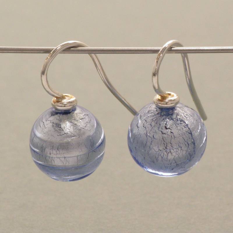Hellblaue Ohrhänger Muranoglas von schmuckwerkshop