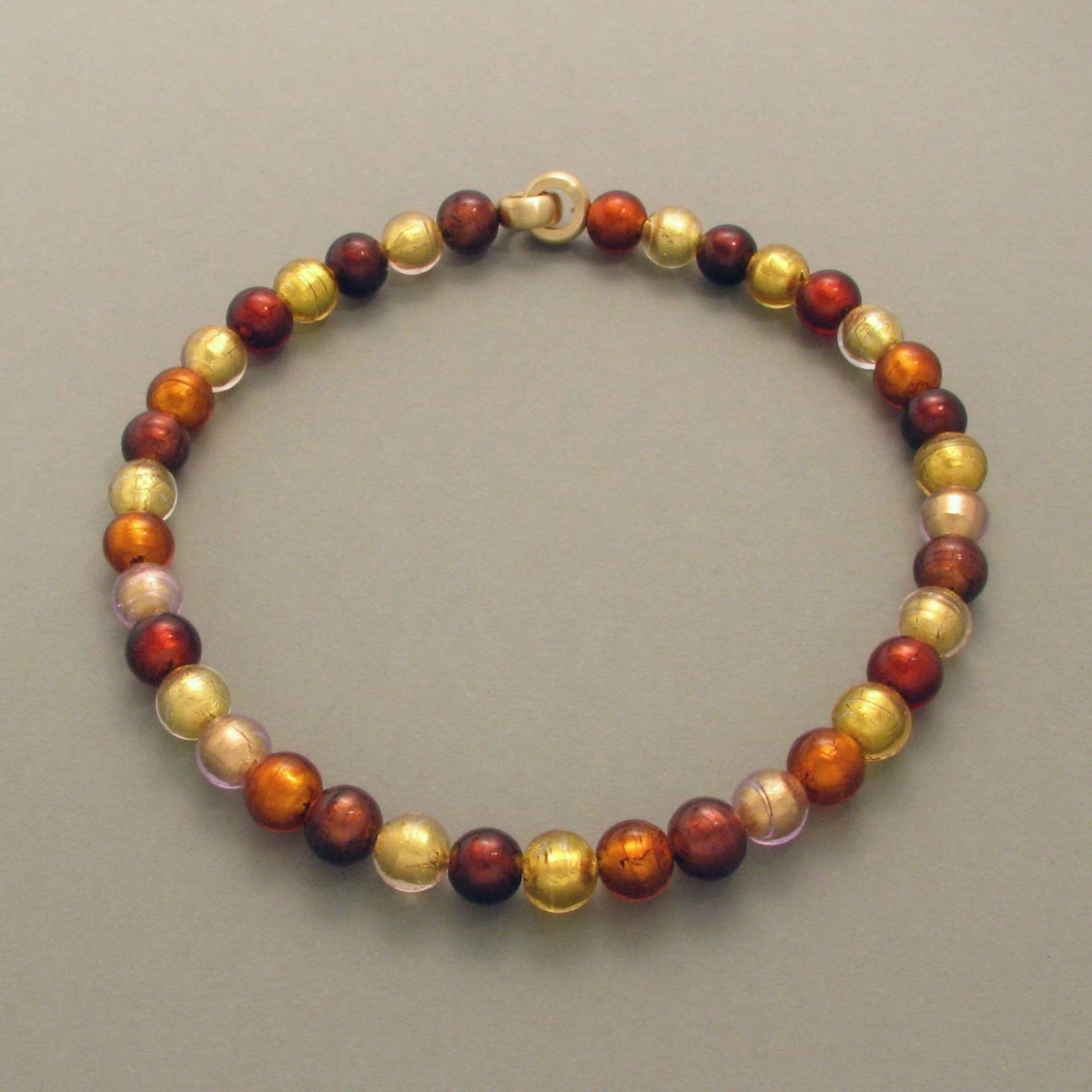 Muranoglas-Collier Amber von schmuckwerkshop