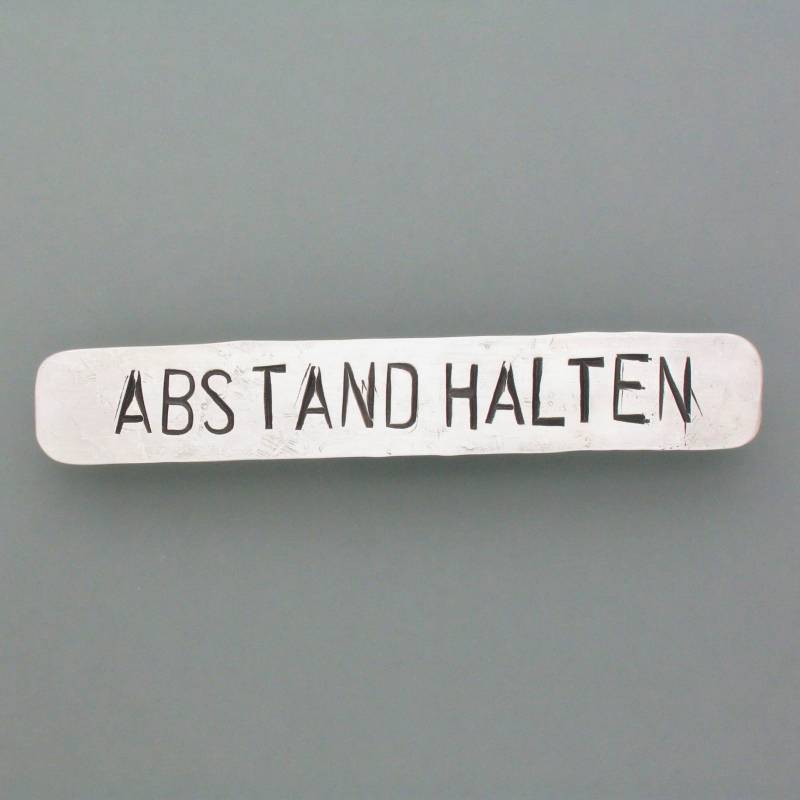 Silber-Brosche Abstand Halten Silber-Brosche Abstand Halten von schmuckwerkshop