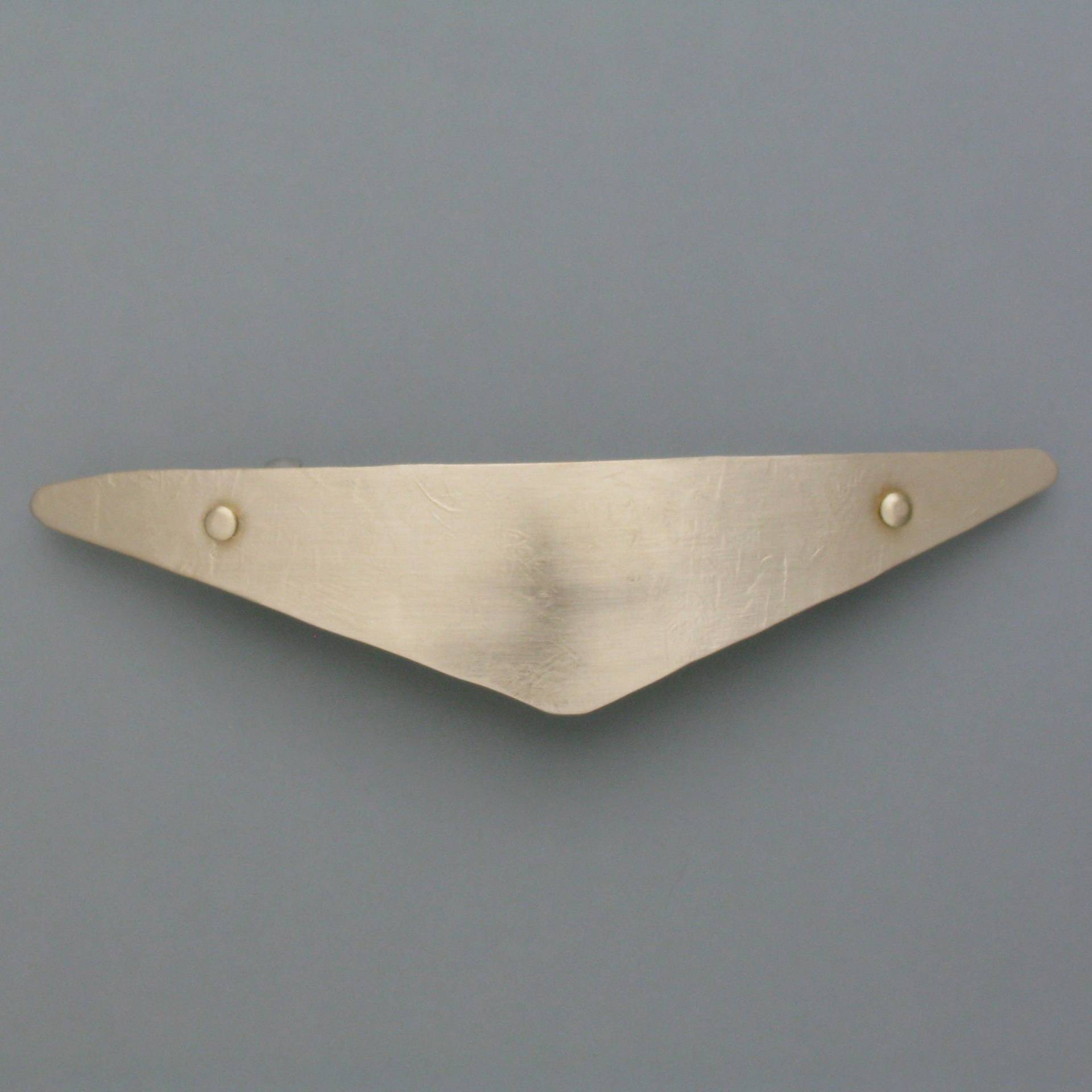 Small Hair Clip Brass Triangle Small Hair Clip Brass Triangle von schmuckwerkshop