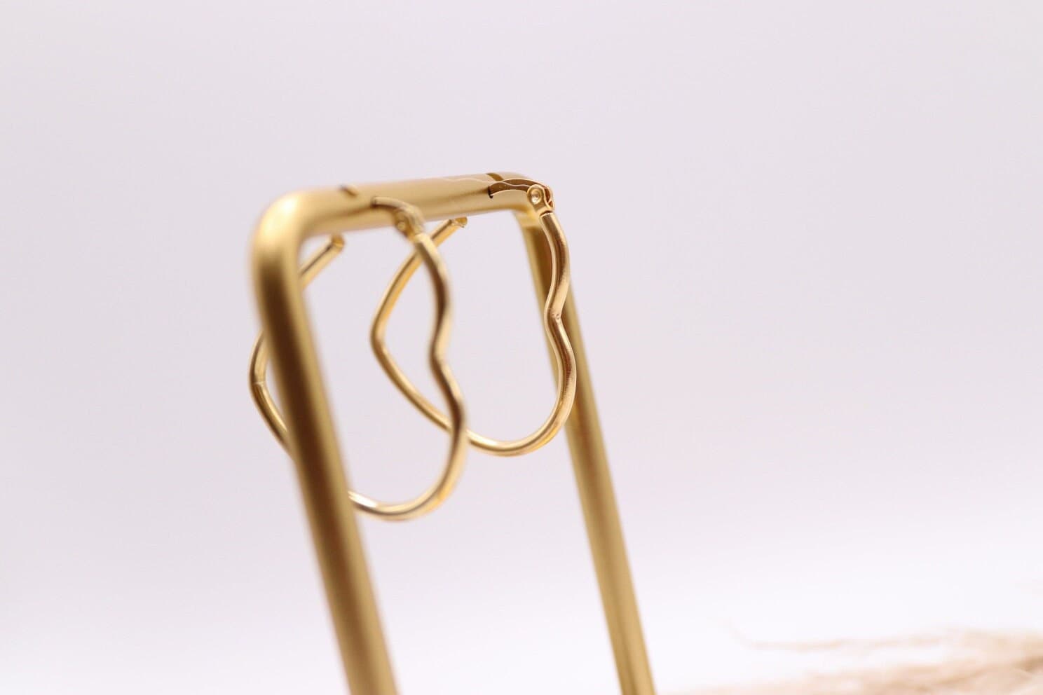 Herzchen Creolen Aus Edelstahl in Gold Oder Silber Groß Klein von schmuecklichShop