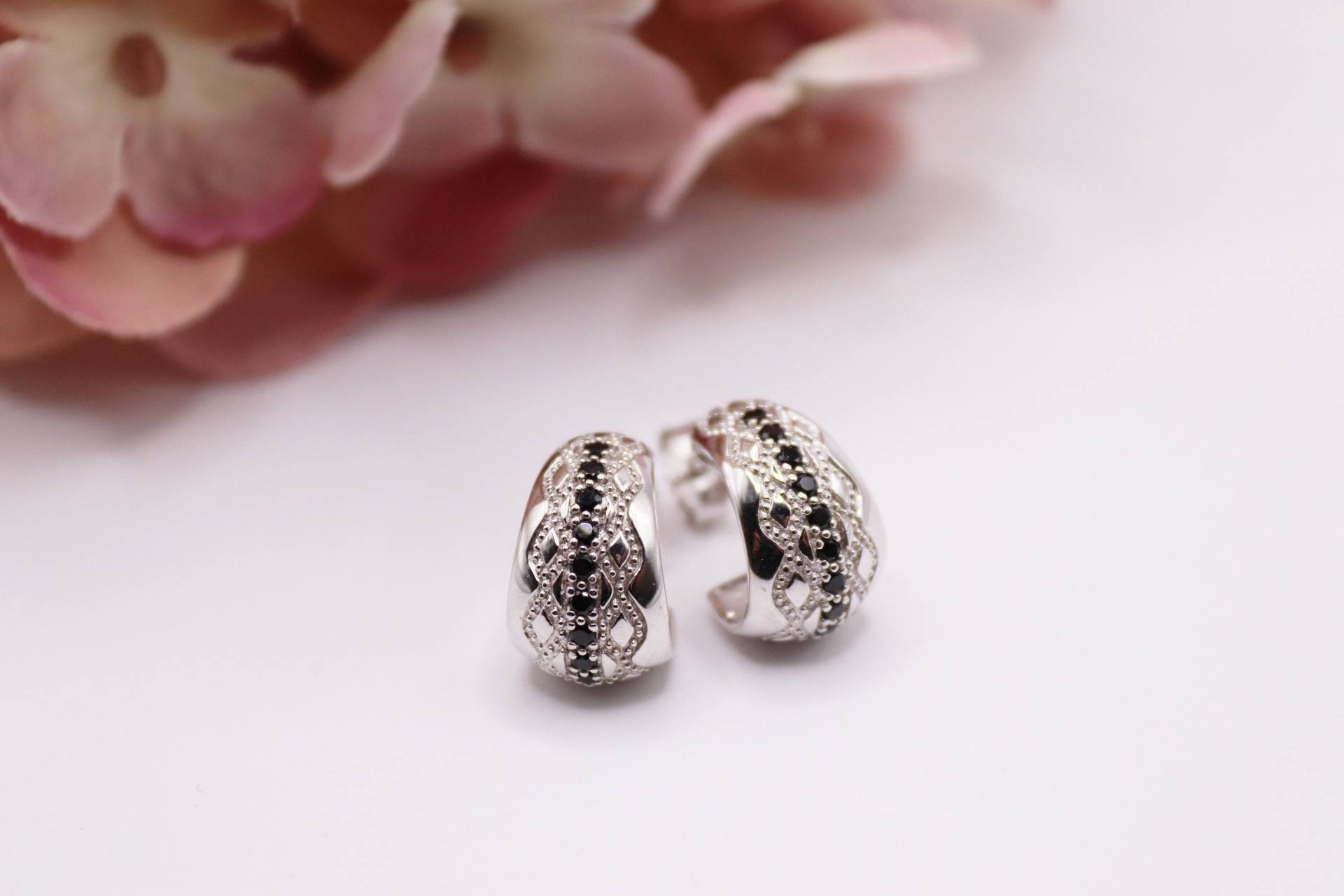 Ohrstecker/ Creolen Aus Echt Silber Mit Zirkonia von schmuecklichShop