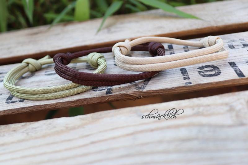 Segelseil - /Surferarmband | 5 Mm in Braun, Gold Oder Beige von schmuecklichShop