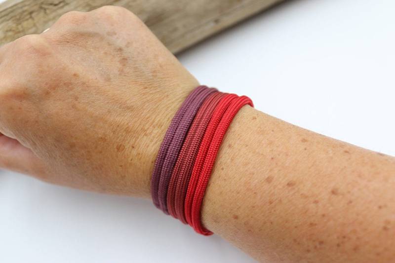 Segelseil - /Surferarmband | 5 Mm in Rot, Rostrot Oder Weinrot von schmuecklichShop