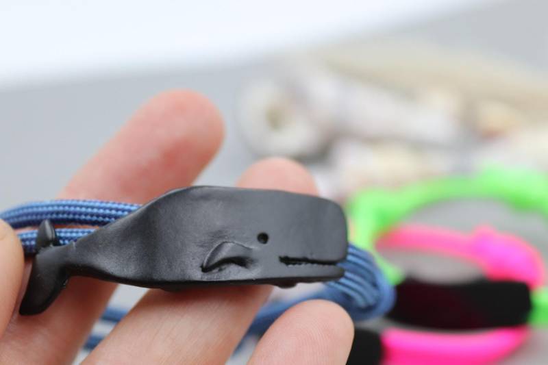 Segelseil - /Surferarmband | 5mm Mit Schwarzem Wal von schmuecklichShop
