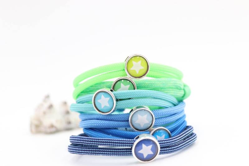 Segelseil - /Surferarmband | 5mm Mit Stern - Schiebeperle von schmuecklichShop