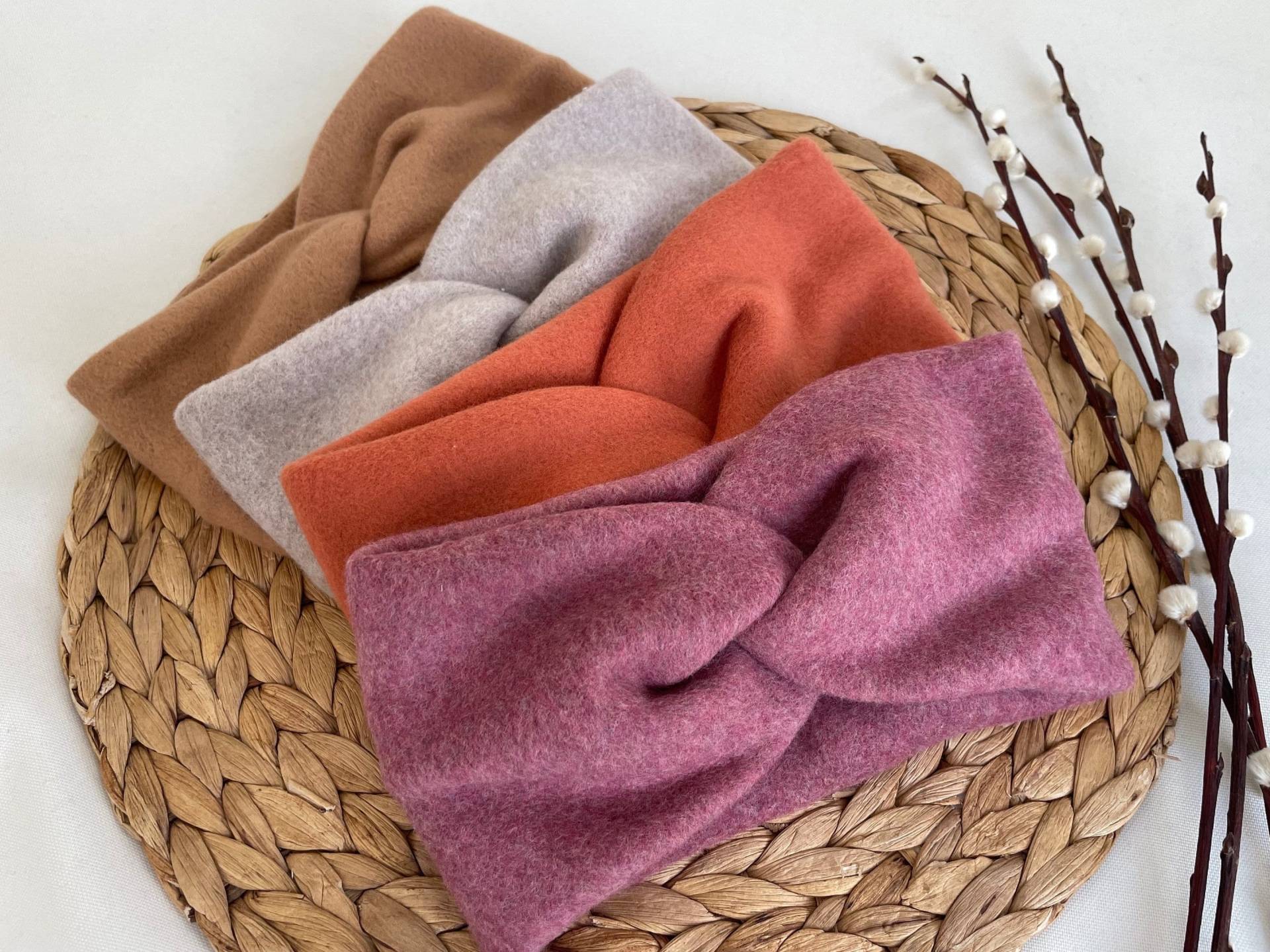 Warmes Turban-stirnband Fleece Bio Für Den Winter, Viele Verschiedene Farben - Organic, Vegan, Fair, Baumwolle, Zero Plastic von schneckina