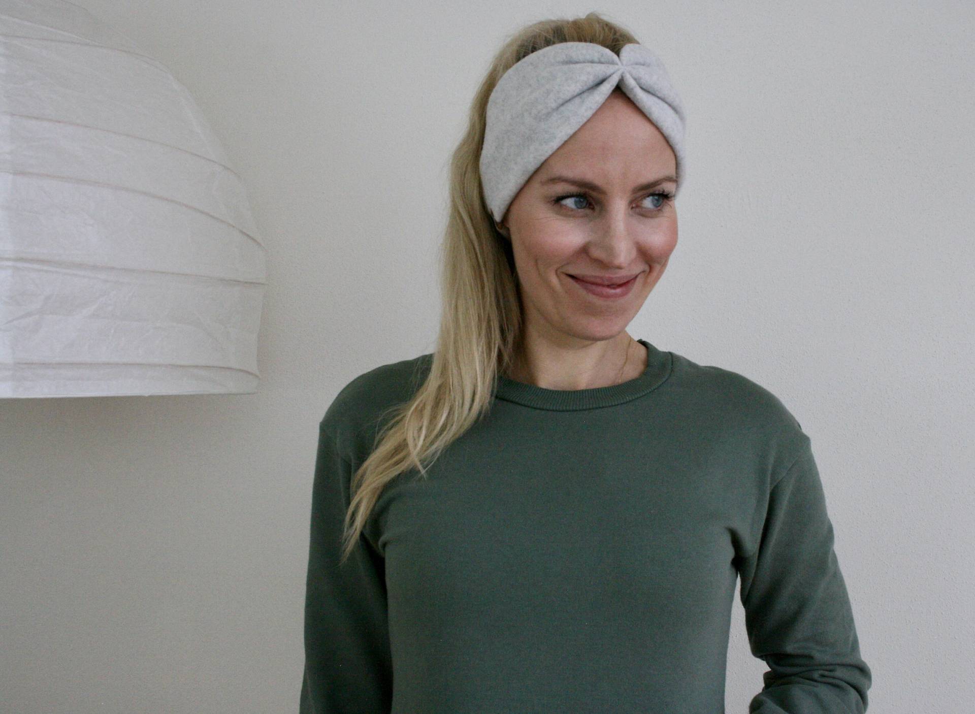 stirnband "Bow" Fleece Bio, Viele Verschiedene Farben - Organic, Vegan, Fair, Baumwolle, Zero Plastic Geschenk Freundin Frau Valentinstag von schneckina