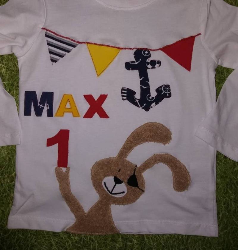 Geburtstagsshirt Piratenhase von schneiderinchen