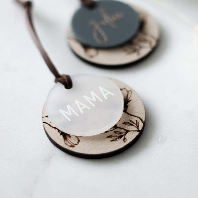 Mama Schlüsselanhänger | Muttertagsgeschenk Personalisiert Muttertag Aus Holz Und Acryl Mutter Geschenk Geburtstag von schoenedeko