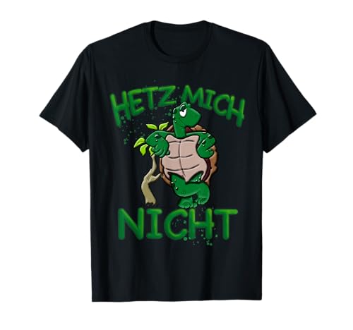 schönes Tier Design Schildkröte HETZ MICH NICHT Damen T-Shirt Schwarz S Cartoon T-Shirt Vatertag Weihnachten Geburtstag Muttertag von schönes Tier Design Schildkröte HETZ MICH NICHT