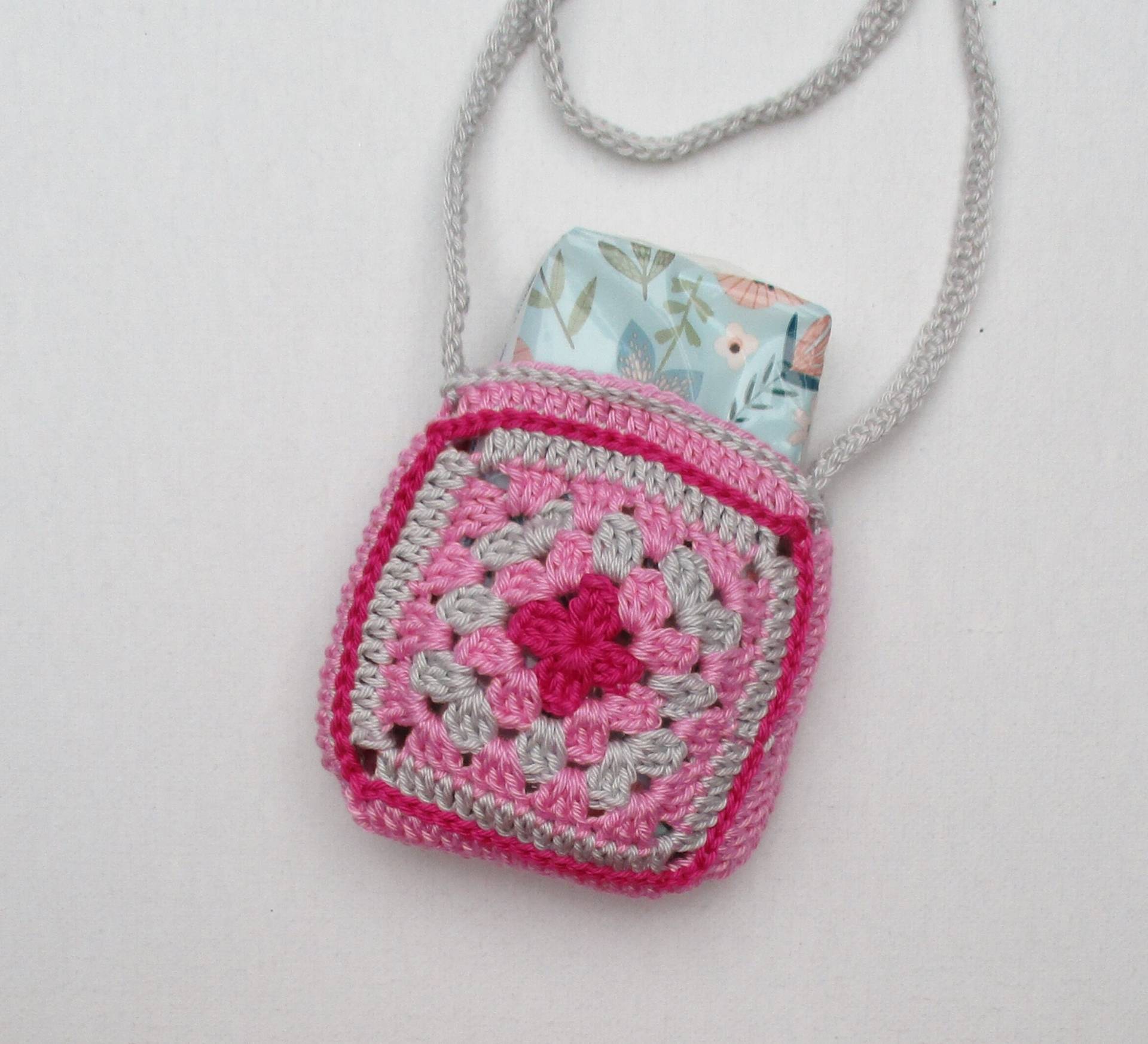 Brustbeutel, Taschentuchtasche, Gehäkelt von schoenesachenmachen3