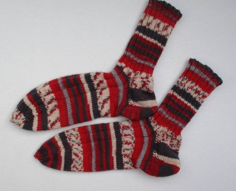 Socken Handgestrickt, Wintersocken, Wollsocken von schoenesachenmachen3